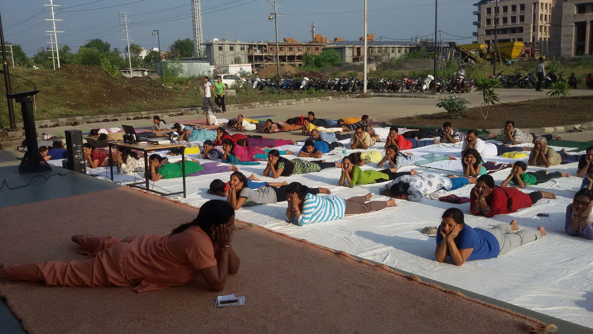 Group yoga sessions